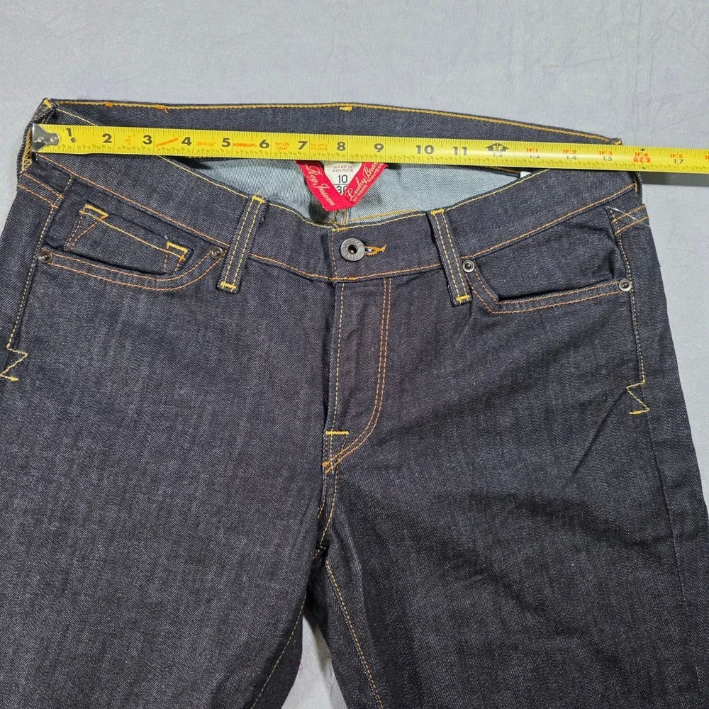 Lucky Brand Zoe Skinny Ankle Crop Jeans Womens 10/30 Dark Wash